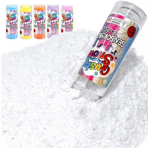 GushySnow Latex Sensory bin Filler Ideas Bulk for Preschool Classroom Fake Snow