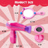 JOYIN 17Pcs Girls Beauty Salon Set, Pretend Play Doll Hair Stylist Toy Kit with Accessories
