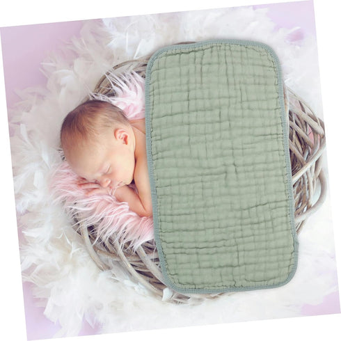 LOLIPPYY 6pcs Pure Cotton Large Towel Soft Washcloths Burp Cloths for Newborns Muslin Face Towels for Shower Bath