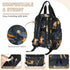 Shoblo Backpack Forest Foxes Diaper Bag for Travel, Waterproof Diaper Bag with Insulated Bottle Pockets & USB Port