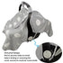 ICOPUCA Muslin Car Seat Covers for Babies, Lightweight Kick Proof Canopy, Black Strip Polka, Fits Summer/Autumn/Spring