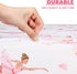VitalCozy 4 Set 52 28 8 Inches Pcs Pink Bow Ballerina Crib Sheet Newborn Bedding Nursery Baby Sheets for Girl Boys Baby