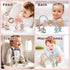6 12 18 Baby High Chair Suction Toys Teething Chew - Baby Teething Toys Silicone Teethers Table Toys, Food Grade