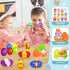24 Pack Shemira Easter Eggs Filled with Animals Slow Rising Toys, Easter Basket Stuffers Fillers for Kids, Easter Eggs