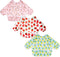 3 Pcs Long Sleeved Bib Set|Baby Waterproof Bibs with Pocket Bundle|Toddler Bib