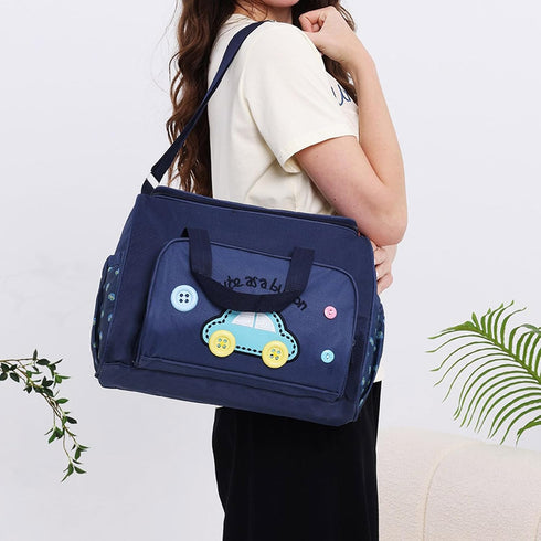 Decours 4Pieces Set Set Oxford Fabric Baby Diaper Bag Baby Diaper Ideal For Travel Shopping Or Walks Pram