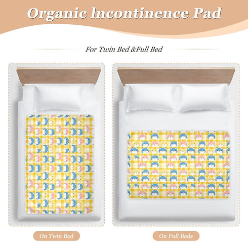 siphylline 52" 34" Yellow Colorful Cats Extra Large Resuable Diaper Mats Soft Absorbent Baby Diaper Changing Pad