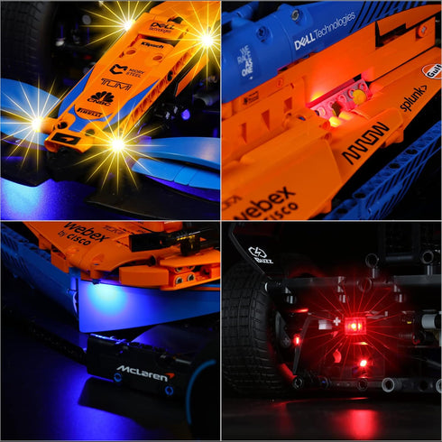 LED Lighting Compatible with Lego McLaren Formula Race Car 42141, Light Kit for Model, NOT Included