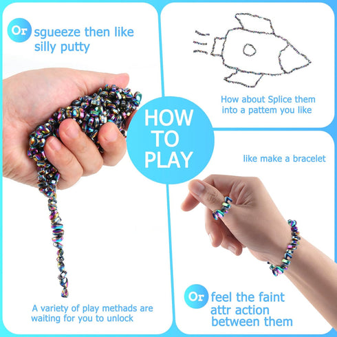 WSEJK 550 PCS Fidget Toys Adults and Teens, Stocking Stuffers Colorful Sensory for Stress & Anxiety Relief, Desk Fidget