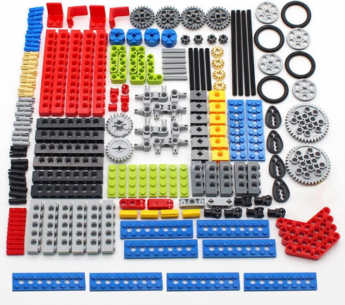 182PCS Gear and Axle Set for Technic Parts, Compatible with Major Brand Technic Parts, DIY Gears Assortment Pack