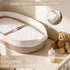 Baby Changing Basket with Diaper Changing Pad, Breathable & Waterproof Dual-Cover Foldable Portable Travel Cotton Rope