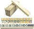 Set 8, Yuanhe Wooden Domino Racks of Domino Trays Holders Organizer for Classic Board Games, Dominoes Accessories