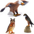 Kids(3Pcs) Gemini&Genius Falcon, Eagle, Owl Birds Animals Action Figure Toys