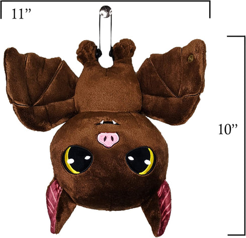 The Ghoulish Garb Adorable Battholomew - Spooky Cute Hanging Bat Plush Toy