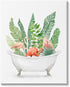 Stupell Industries Tropical Flamingoes Bathtub Plants Canvas Wall Art, Design by Ziwei