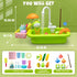 Aukful Play Sink with Running Water,Kids Sink Toy with Automatic Water Cycle System,Sink Fishing Game Toy with Food