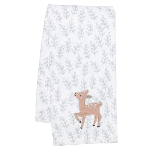 Bedtime Originals Deer Park Baby Blanket, White Color