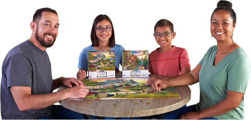 RoseArt - My Happy Place - Seaside Hill - 1000 Piece Jigsaw Puzzle for Adults