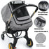 BigHippo Cozy(Gray Waterproof Baby Car Seat CoverCold Weather Carseat Cover for Babies,Infant Car Seat Cover Canopy
