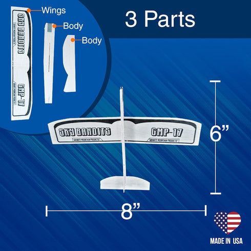 Set 6 Pack 6 Granite Mountain Products Balsa Wood Airplane Kits | Plane Toys - Small Balsa Glider | of BalsaWood