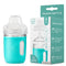 Mason Bottle Glass Baby Bottle DIY Kit, Fits 8oz Mason Jars, Includes 2X Slow Flow Nipples, Silicone Sleeve