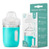 Mason Bottle Glass Baby Bottle DIY Kit, Fits 8oz Mason Jars, Includes 2X Slow Flow Nipples, Silicone Sleeve