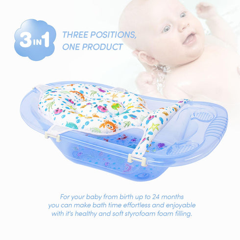 Generic 5 2 (1 Pack) Multifunctional Baby Bath Net With Cushion - Adjustable, Point Seat Support, Bath Sling, Newborn