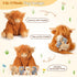 5-in-1 5PC Set Mommy 4 3 8 SuzziPals Highland Cow Stuffed Animals with Babies Inside, Highland Cow Plush & Babies, Soft