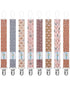 Rainbow Pacifier Clips, 8 Pack Binky Paci Holder Clips Fits for Most
