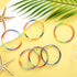 48 Pcs Sand Art Bracelets for Kids, Clear Plastic Bracelets with 5 Mini Funnels for Sand Art Crafts and Party Favors