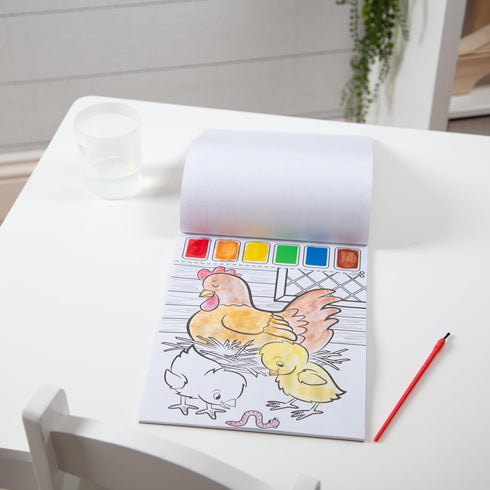Melissa & Doug Paint With Water - Farm Animals, 20 Perforated Pages