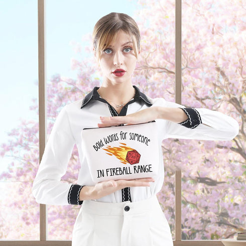 DandD Inspired Gift - Role Playing Games Gift D20 Dice Storage Pouch Bag for RPG DnD Game Players