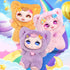 1 6 CALEMBOU Blind Box,Soft Kawaii of Possible Mystery Collectible Plush Doll Toys, Animals Stuffed Keychain Charm