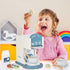 medoga Sets Play Kitchen Accessories Kids Wooden Coffee Maker Toy Espresso Machine Toddler Toy Kitchen for Girls