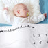 &12 45''x40'' Baby Monthly Milestone Blanket for Boy Girl Gender Neutral Gift for Baby Shower, Mountain Blanket