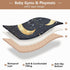 YETTASBIN 50 50 Inch Tummy Moons Stars Baby Play Mat for Floor x - Portable Soft Quilted Crawling Mat Waterproof