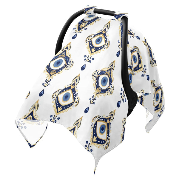 Mazeann Evil Eyes Print Car Seat Cover Baby Breathable Soft Infant Carseat Covers