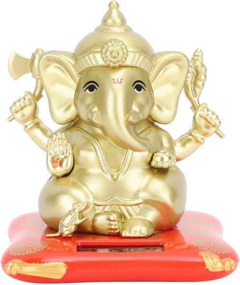 Solar Swinging Elephant Toy, Solar Automatic Bobble Head Toy, Lucky Decoration for Dashboard