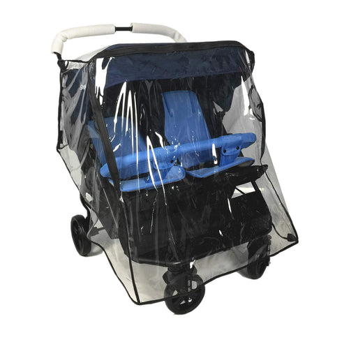 Ezkindheit Stroller Rain Cover,Universal Rain Cover for Side by Side Baby Stroller, Double