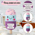 Funny Positive Ice Lolly, Crochet Ice Cream Cute Knitted Toy with Encouraging Card, Handmade Positive Gift