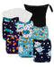 babygoal Boy Cloth Diapers Pack of 13, Baby Reusable Washable Pocket Nappy,