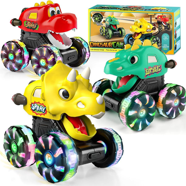 Dinosaur Monster Trucks for Toddlers 2-4: Toy Cars 3 Pack for Toddler