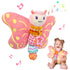 VOILBTOY Baby Toys 0-6 Months,Infant Musical Sensory Stuffed Animal with Squeaker,Rattle,Crinkle Wings,Teether &