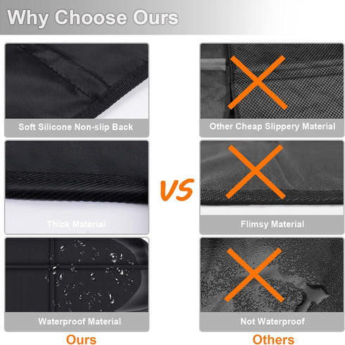 600D 2 (1 Pack) XHYANG Car Seat Protector,Auto Car Seat Protectors Baby Carseat Waterproof Durable Fabric for Child