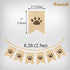 Uniwish Dog Paw Print Banner, Puppy Animal Theme Birthday Party Decorations, Rustic Burlap Bunting