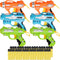 6 Pack Mini Foam Dart-Firing Blasters - Micro Toy Guns with 36 Darts, Nerf Compatible Bulk Party Favors for Kids