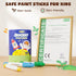 18 120 JUPITEARTH Colors Rocket Tempera Paint Sticks with PDF Coloring Pages, Quick Drying, Non-Toxic and Washable