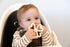 Haakaa Silicone Clover Teether Toy, Food Grade Silicone for Babies 3-12 Months, Soft Chew Toy (Oat)