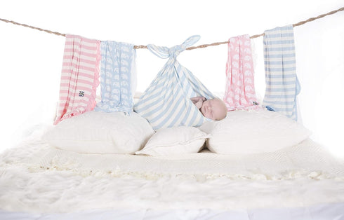 KicKee Pants Print Swaddle Blankets, Made from Viscose from Fabric Making it a Silky Soft Baby Blanket, Security