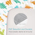PHF Soft Bassinet Sheet Set, 2 Pack Silky Comfy Breathable Cradle Sheets for Baby Boys Girls, Universal Fit, Dinosaur